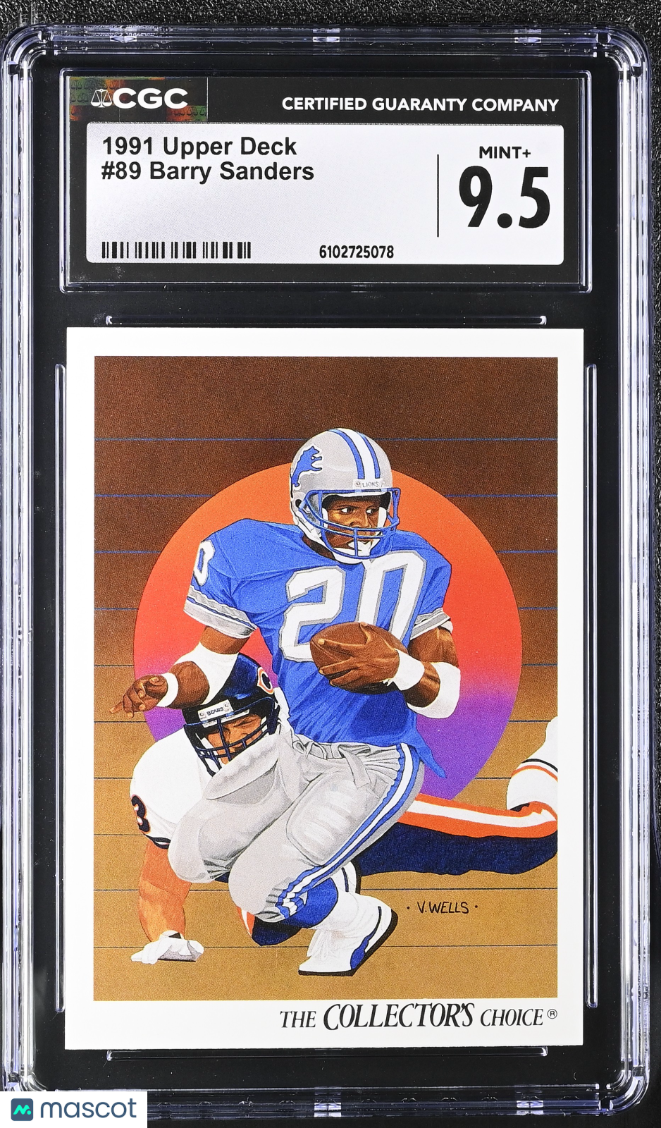 1991 Upper Deck Barry Sanders #89 CGC 9.5 Detroit Lions
