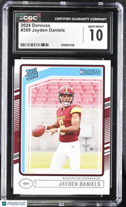 2024 Donruss Jayden Daniels Rookie #389 CGC 10 Washington Commanders