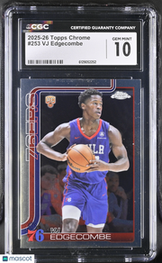 2025-26 Topps Chrome VJ Edgecombe Rookie #253 CGC 10 Philadelphia 76ers
