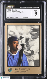 1992 Studio Ken Griffey Jr. #232 CGC 9 Seattle Mariners