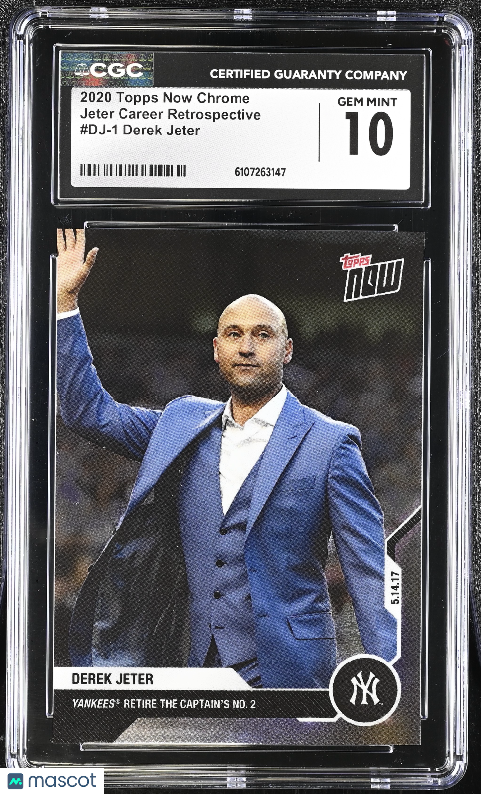 2020 Topps Now Chrome Derek Jeter Jeter Career Retrospective #DJ-1 CGC 10