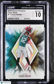 2025 Panini Phoenix Travis Hunter Rookie Color Blast #7 CGC 10 Jaguars