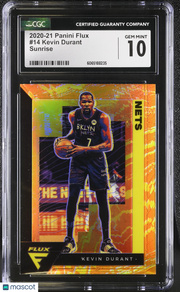 2020-21 Panini Flux Kevin Durant Sunrise #14 CGC 10 Brooklyn Nets