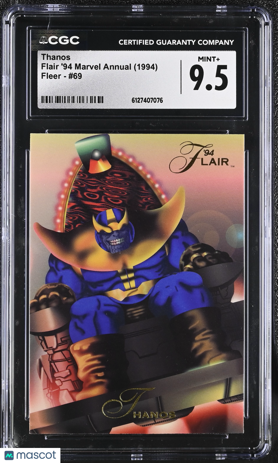 1994 Fleer Flair '94 Marvel Annual Thanos #69 CGC 9.5