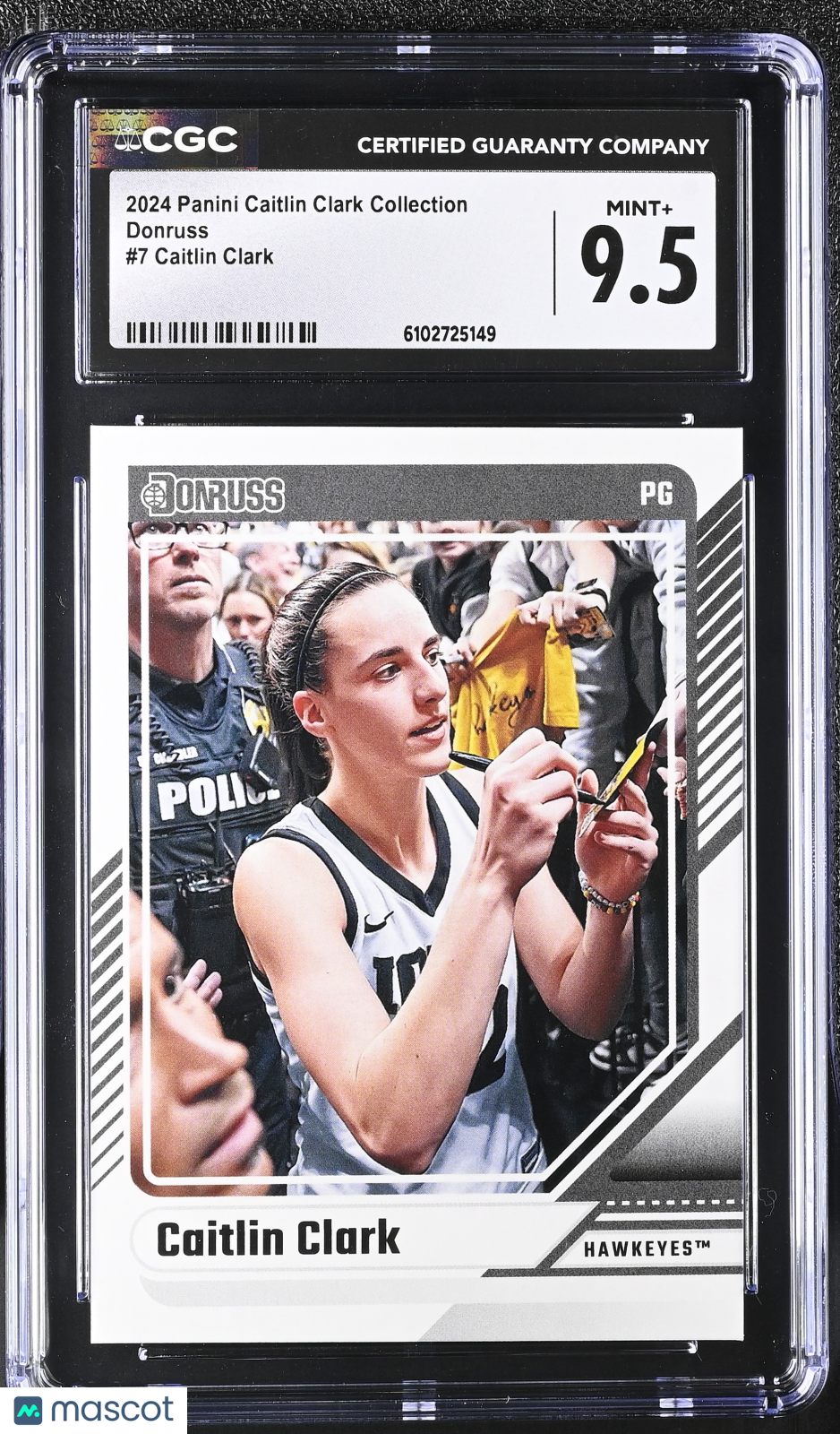 2024 Panini Caitlin Clark Collection Rookie Donruss #7 CGC 9.5 Iowa Hawkeyes
