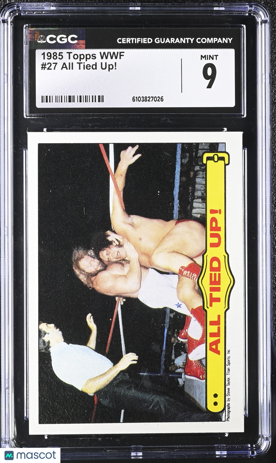 1985 Topps WWF All Tied Up! #27 CGC 9