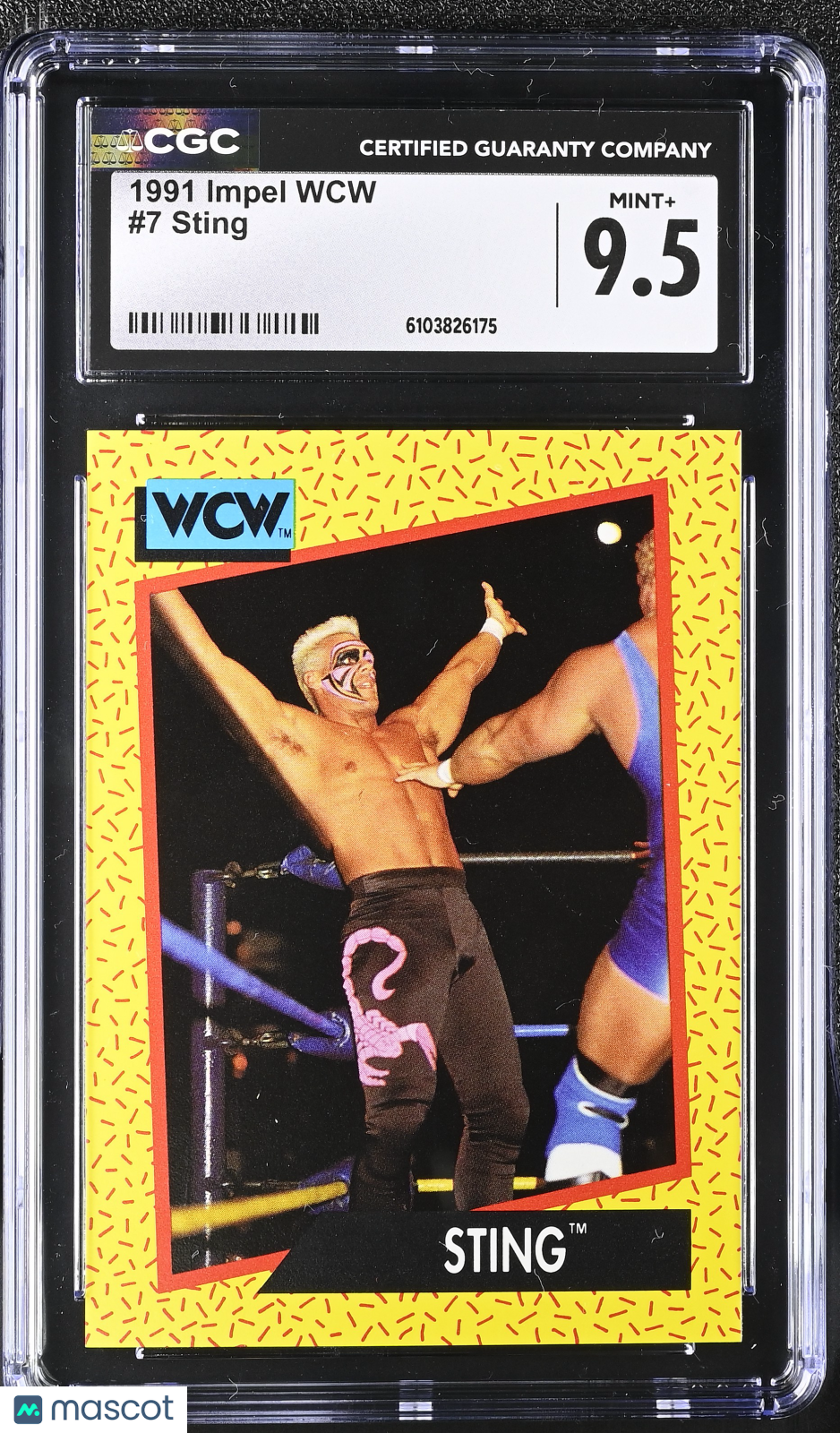 1991 Impel WCW Sting #7 CGC 9.5