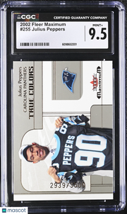 2002 Fleer Maximum Julius Peppers Rookie /3500 #255 CGC 9.5 Carolina Panthers