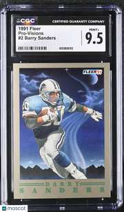 1991 Fleer Barry Sanders Pro-Visions #2 CGC 9.5 Detroit Lions