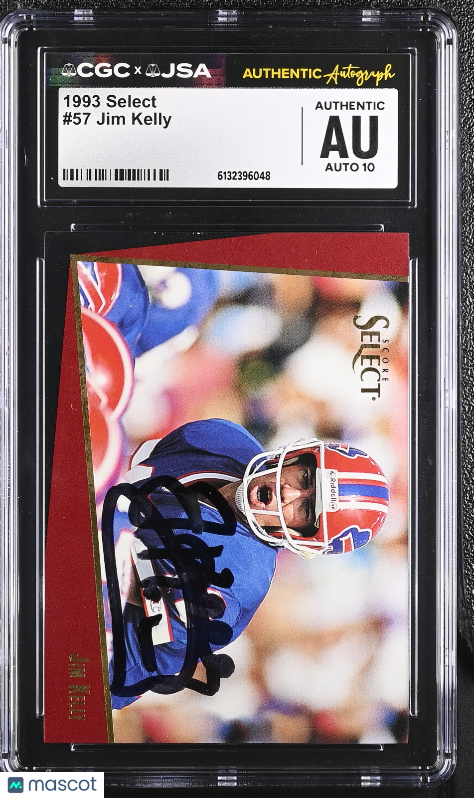 1993 Select Jim Kelly Auto Autograph #57 CGC Authentic JSA Buffalo Bills