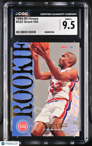 1994-95 Hoops Grant Hill Rookie #322 CGC 9.5 Detroit Pistons