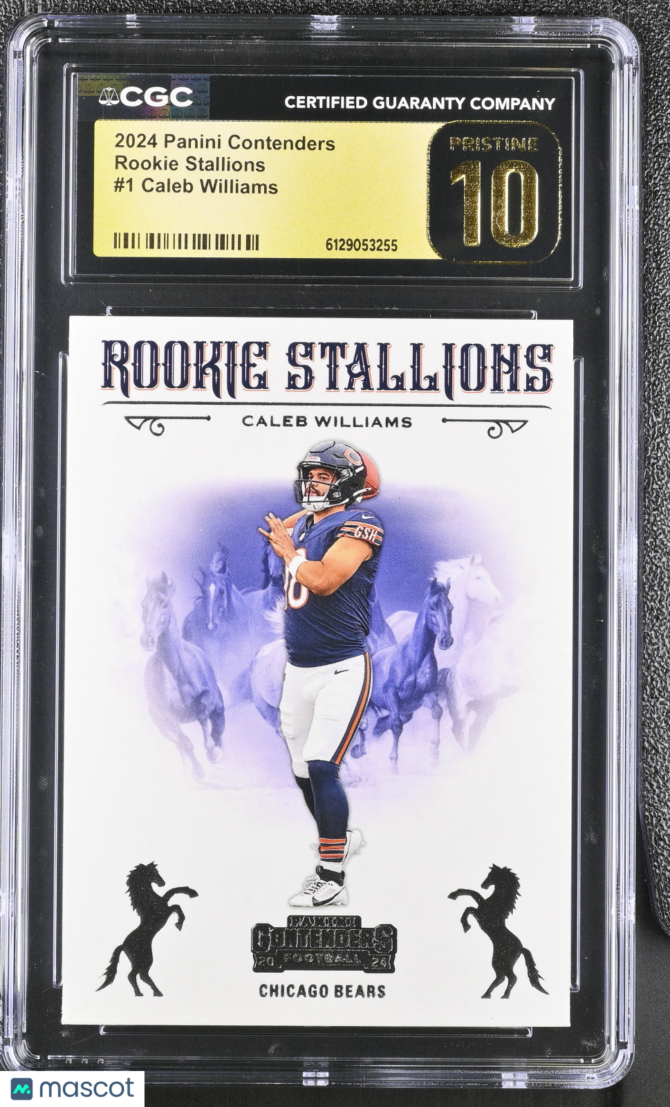 2024 Panini Contenders Caleb Williams Rookie Stallions #1 CGC 10 Chicago Bears