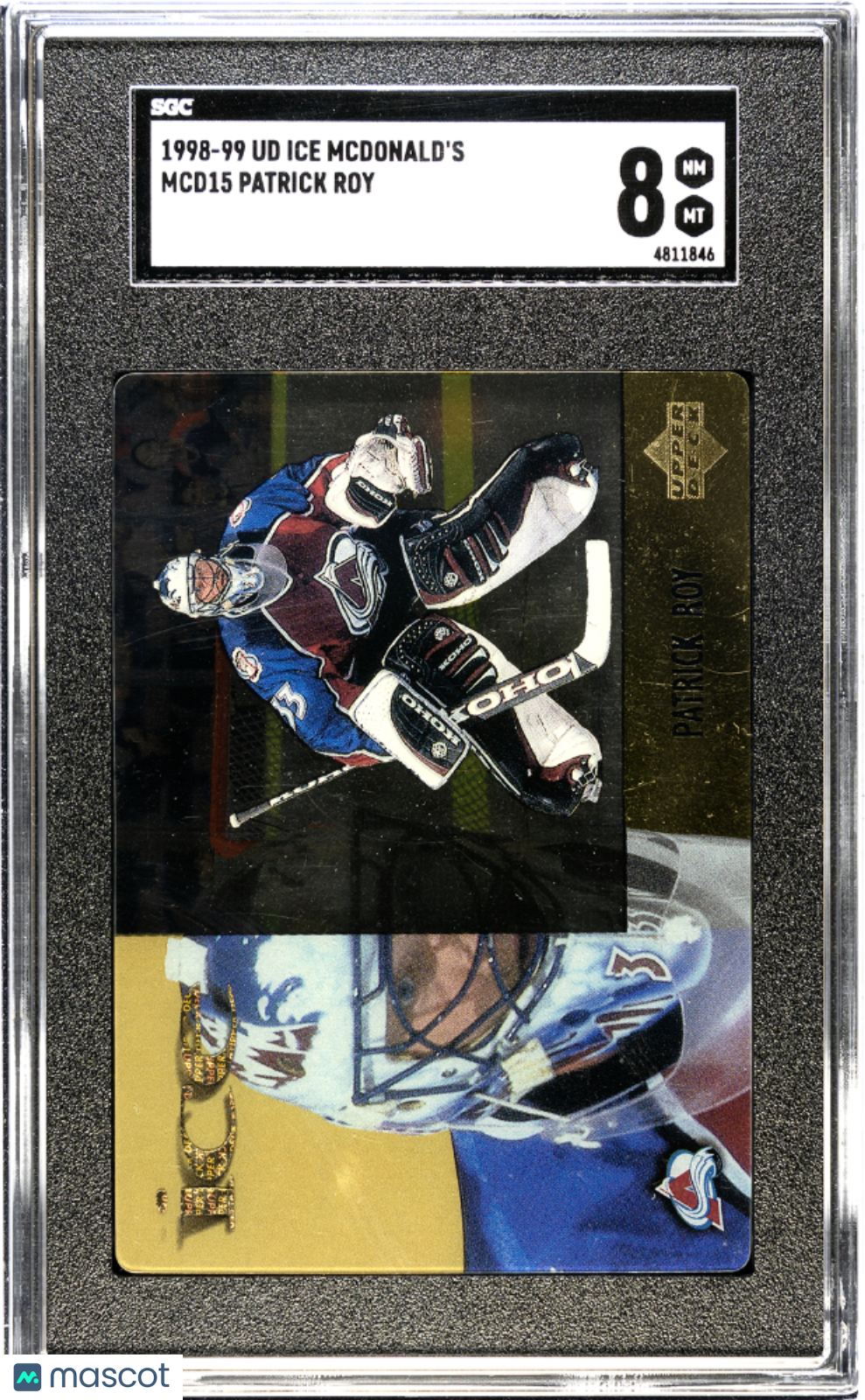 1998 Upper Deck Ice McDonald's Patrick Roy #MCD15 SGC 8