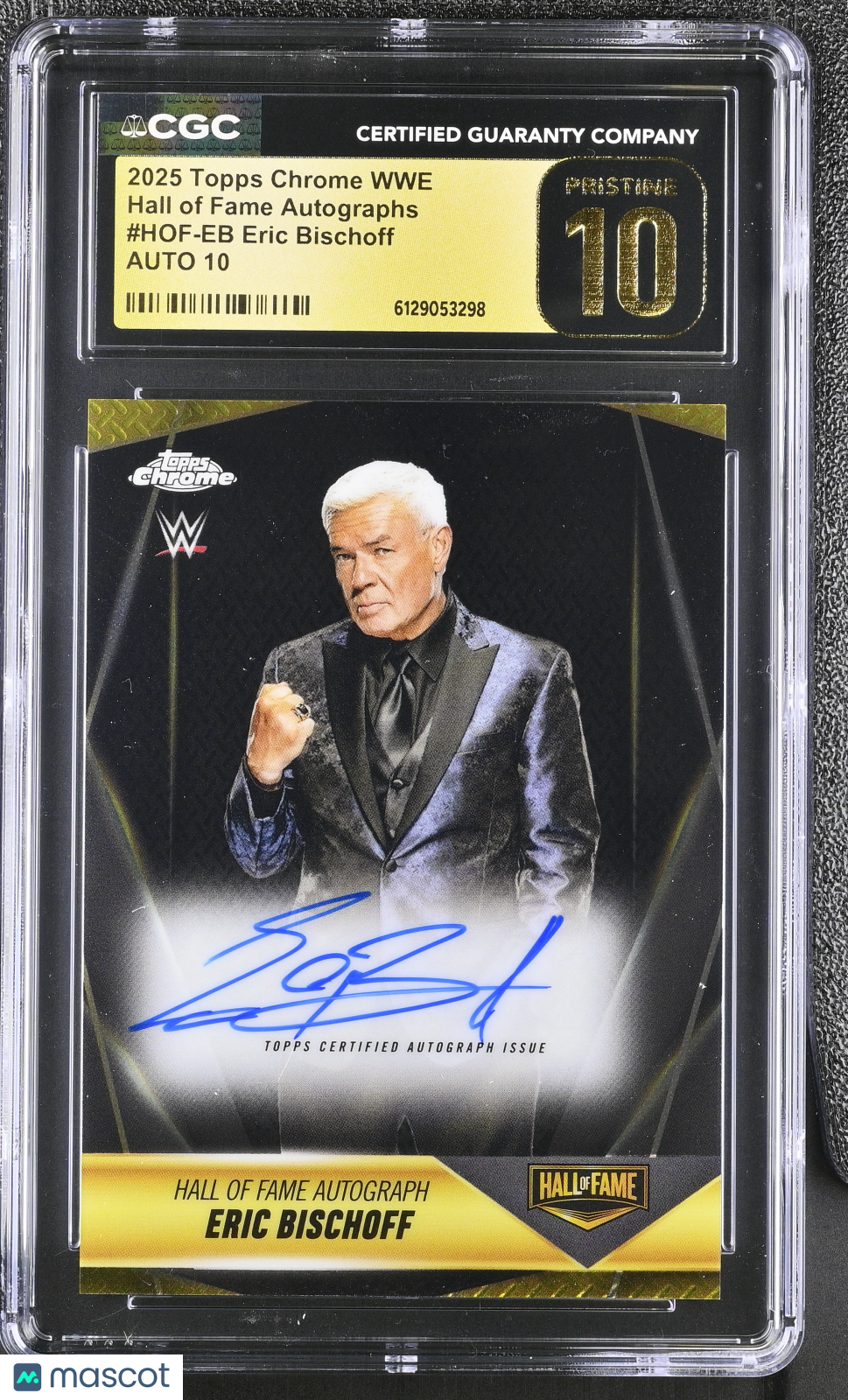 2025 Topps Chrome WWE Eric Bischoff Hall of Fame Autographs #HOF-EB CGC 10