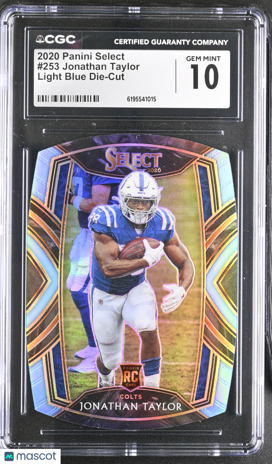2020 Panini Select Jonathan Taylor Light Blue Die-Cut Rookie #253 CGC 10 Colts