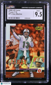 1999 UD Ionix Dan Marino Power F/X #P5 CGC 9.5 Miami Dolphins