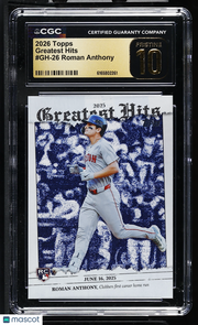 2026 Topps Roman Anthony Rookie Greatest Hits #GH-26 CGC 10 Pristine Red Sox