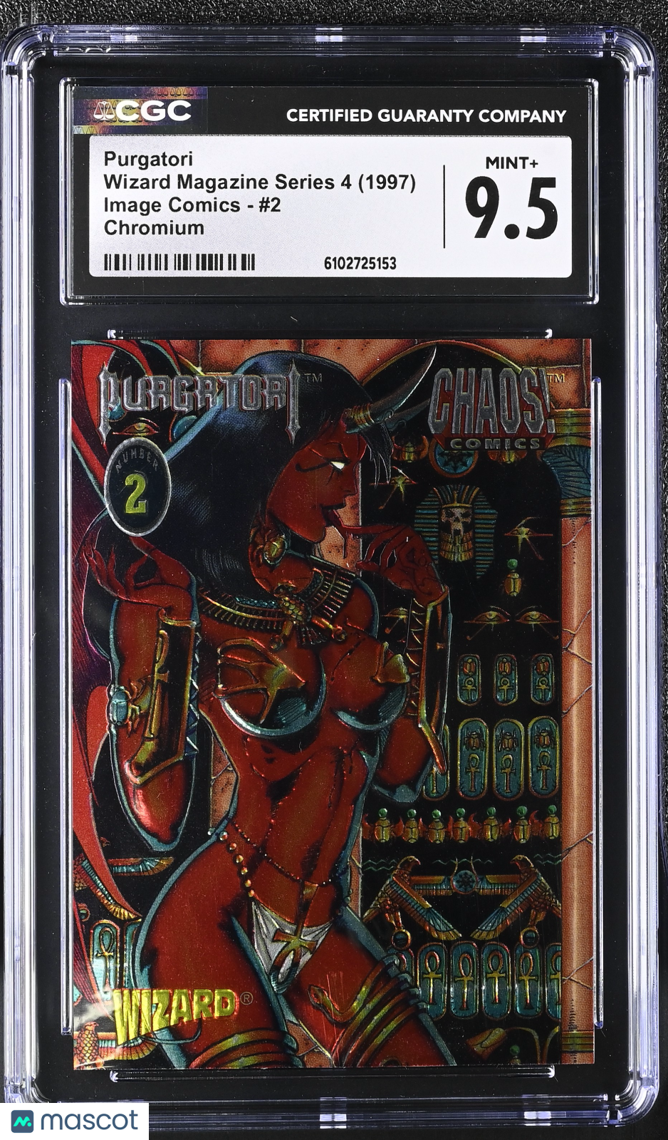 1997 Image Wizard Magazine Series 4 Purgatori Chromium #2 CGC 9.5