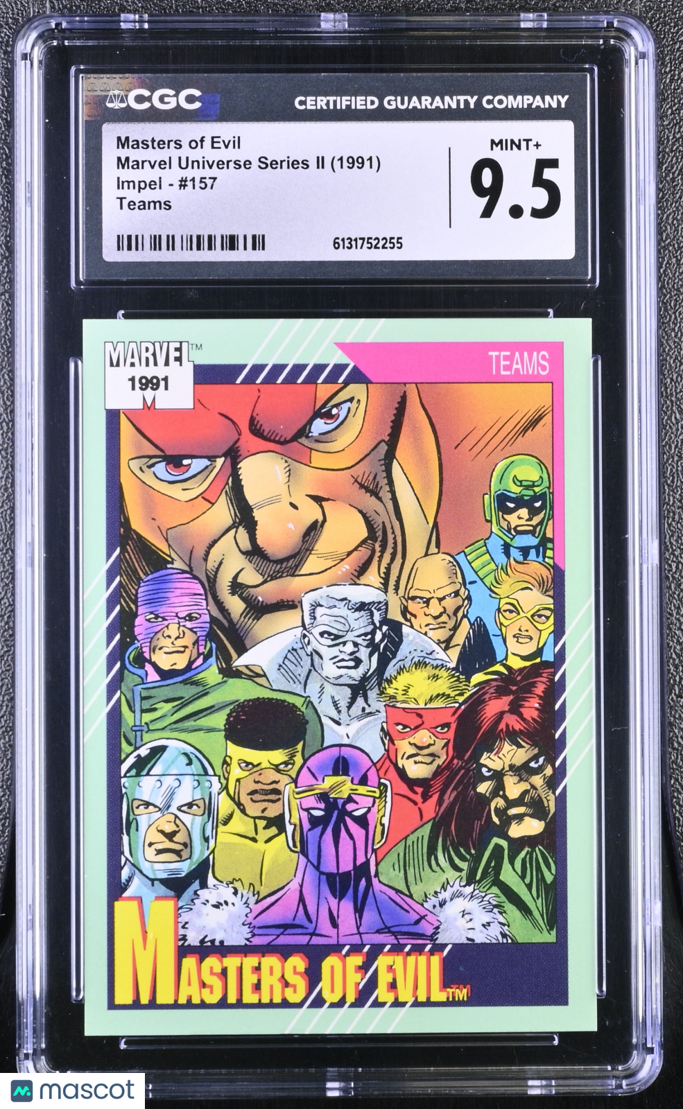 1991 Impel Marvel Universe Series II Masters of Evil #157 Teams CGC 9.5