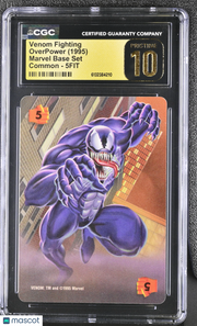 1995 Overpower Marvel Base Set Venom Fighting 5FIT CGC 10 Pristine