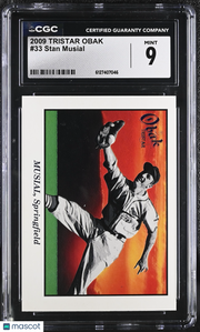 2009 Tristar Obak Stan Musial #33 CGC 9 St. Louis Cardinals
