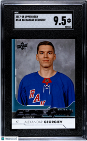 2017-18 Upper Deck Alexandar Georgiev Young Guns Rookie #514 SGC 9.5 Rangers