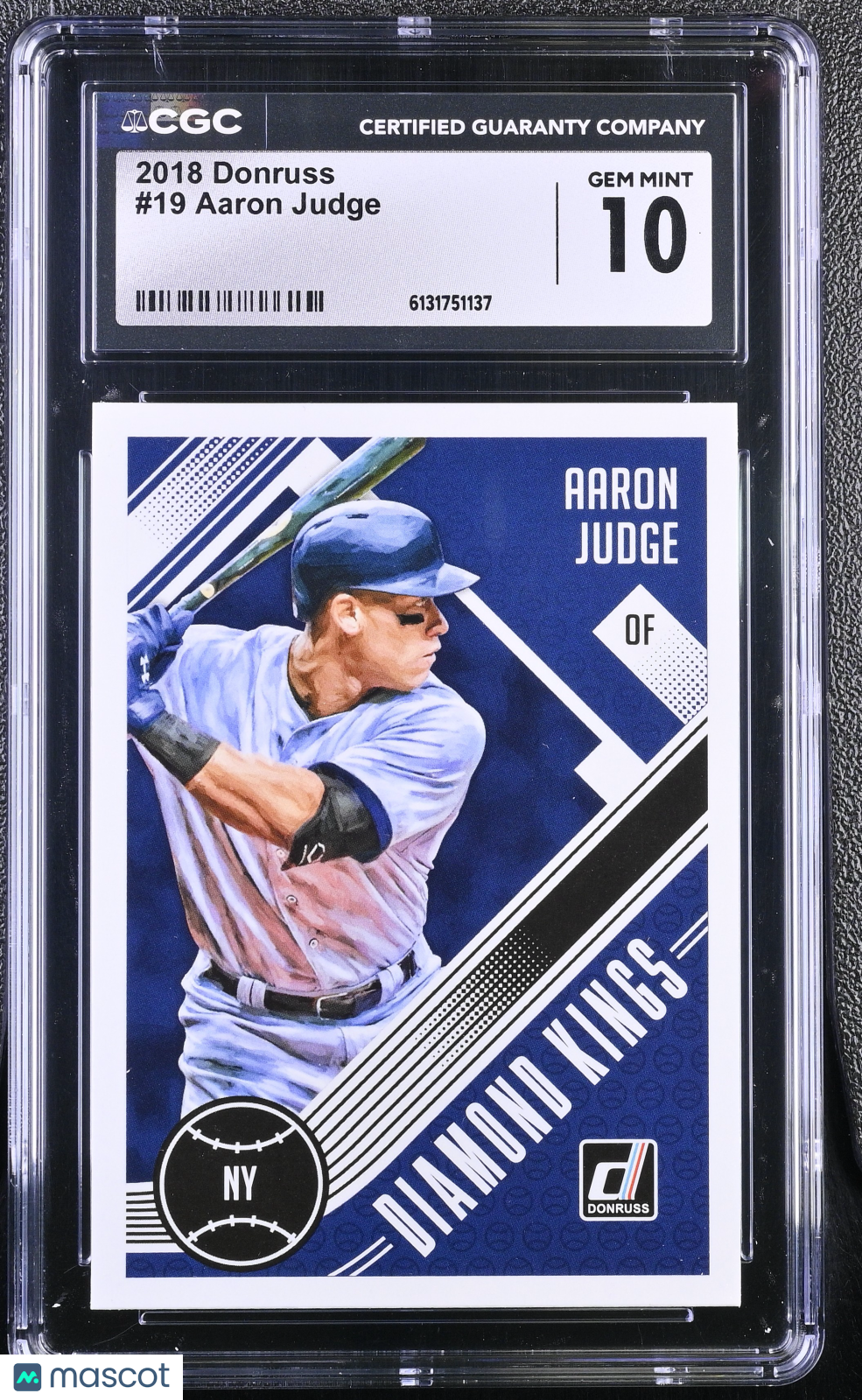2018 Donruss Aaron Judge #19 CGC 10 New York Yankees