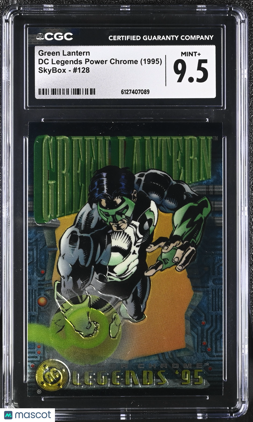 1995 Skybox DC Legends Power Chrome Green Lantern #128 CGC 9.5