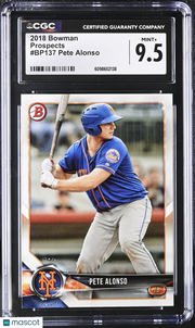 2018 Bowman Pete Alonso #BP137 Prospects CGC 9.5