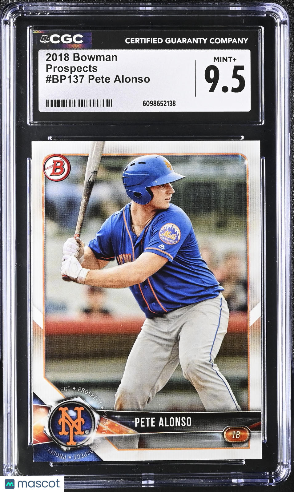 2018 Bowman Pete Alonso #BP137 Prospects CGC 9.5