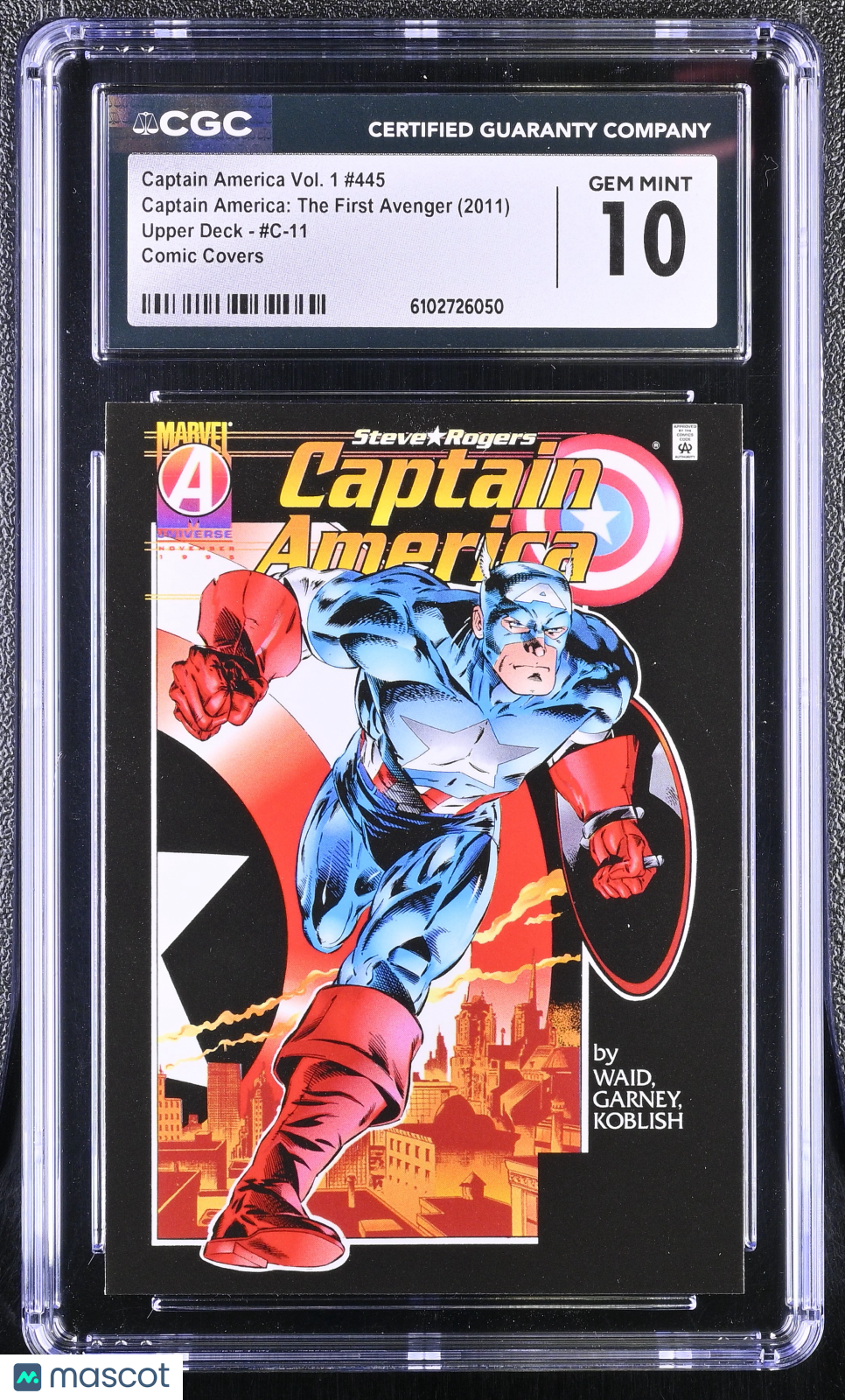 2011 Upper Deck Captain America: The First Avenger #C-11 Comic Covers CGC 10