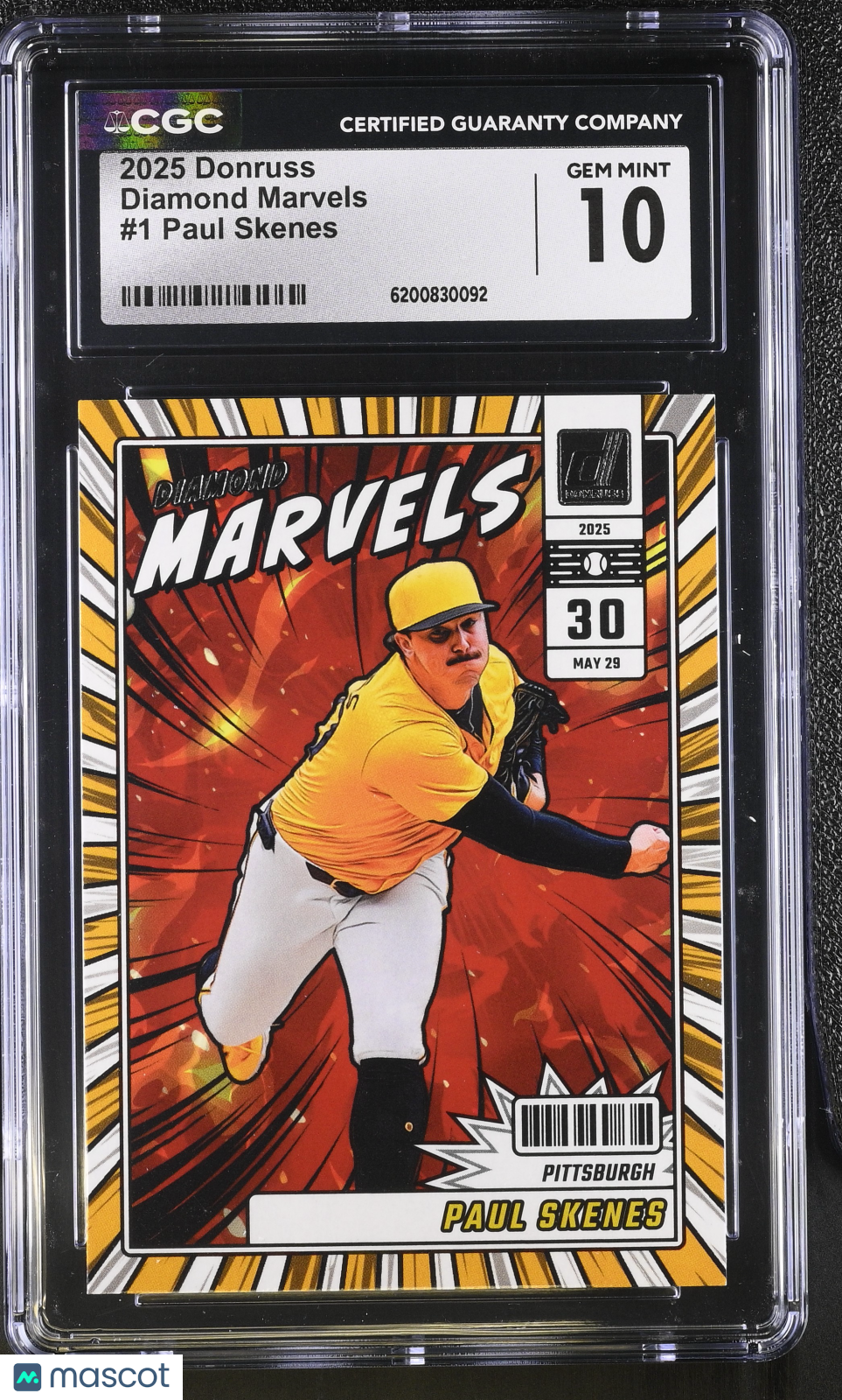 2025 Donruss Paul Skenes Diamond Marvels #1 CGC 10 Pittsburgh Pirates