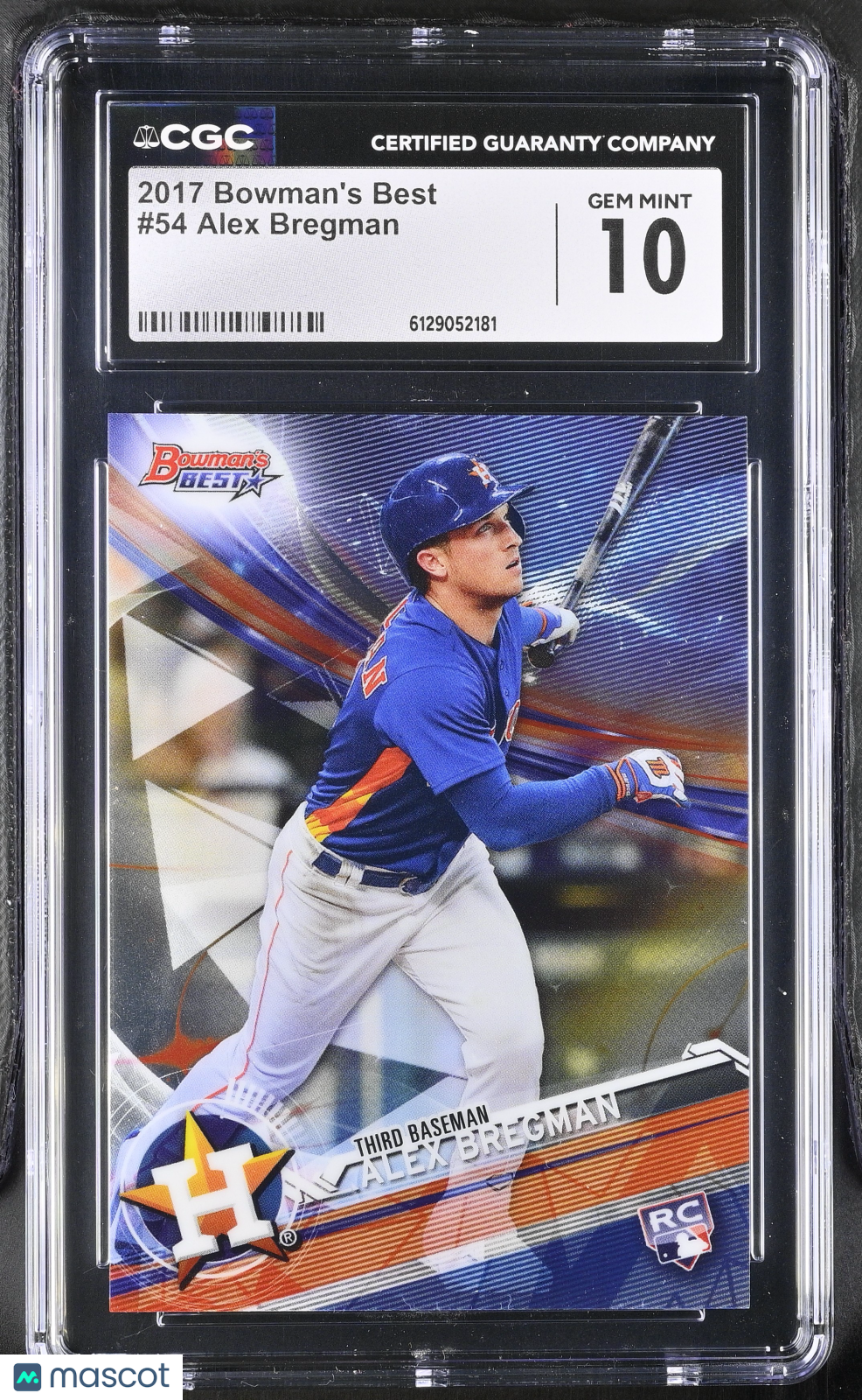 2017 Best Alex Bregman Rookie #54 CGC 10 Houston Astros