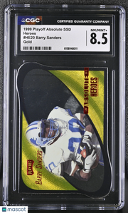 1999 Playoff Absolute SSD Barry Sanders Gold Heroes #HE20 CGC 8.5 Detroit Lions