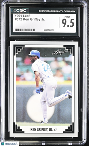 1991 Leaf Ken Griffey Jr. #372 CGC 9.5 Seattle Mariners