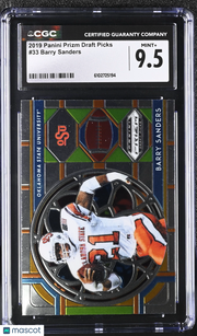 2019 Panini Prizm Draft Picks Barry Sanders #33 CGC 9.5 Oklahoma State Cowboys
