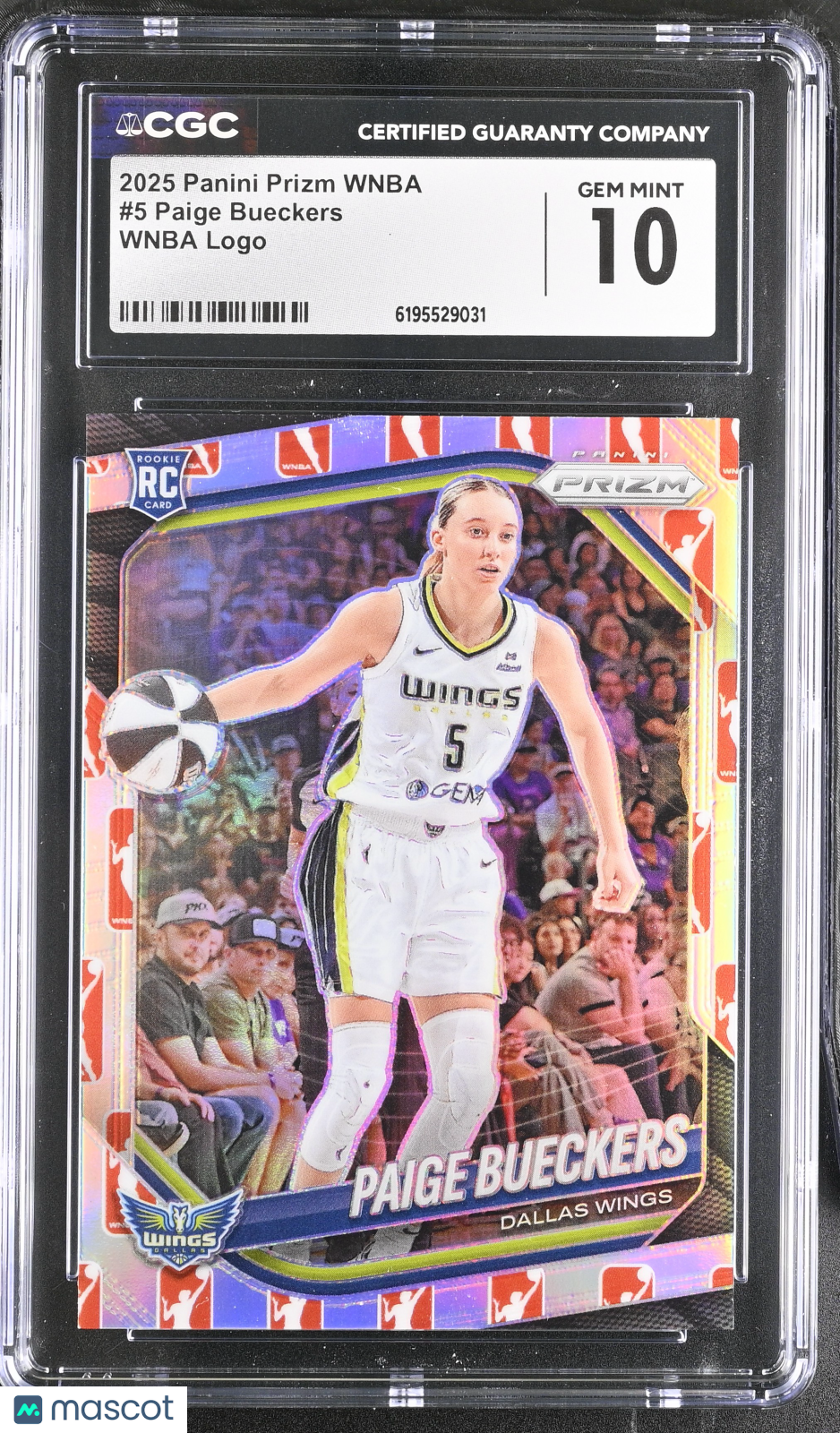 2025 Panini Prizm WNBA Paige Bueckers WNBA Logo #5 CGC 10 Dallas Wings