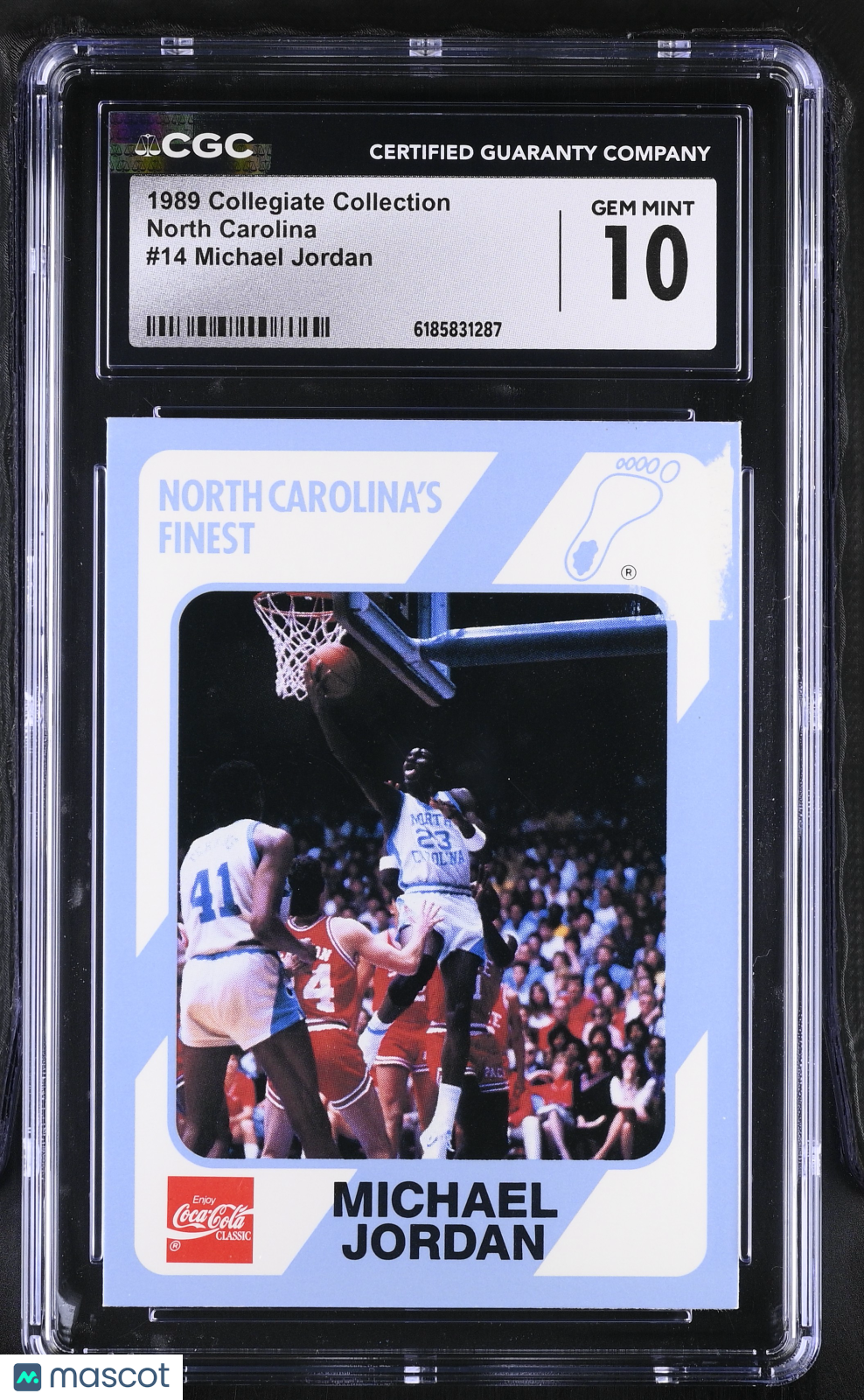 1989 Collegiate Collection Michael Jordan North Carolina #14 CGC 10