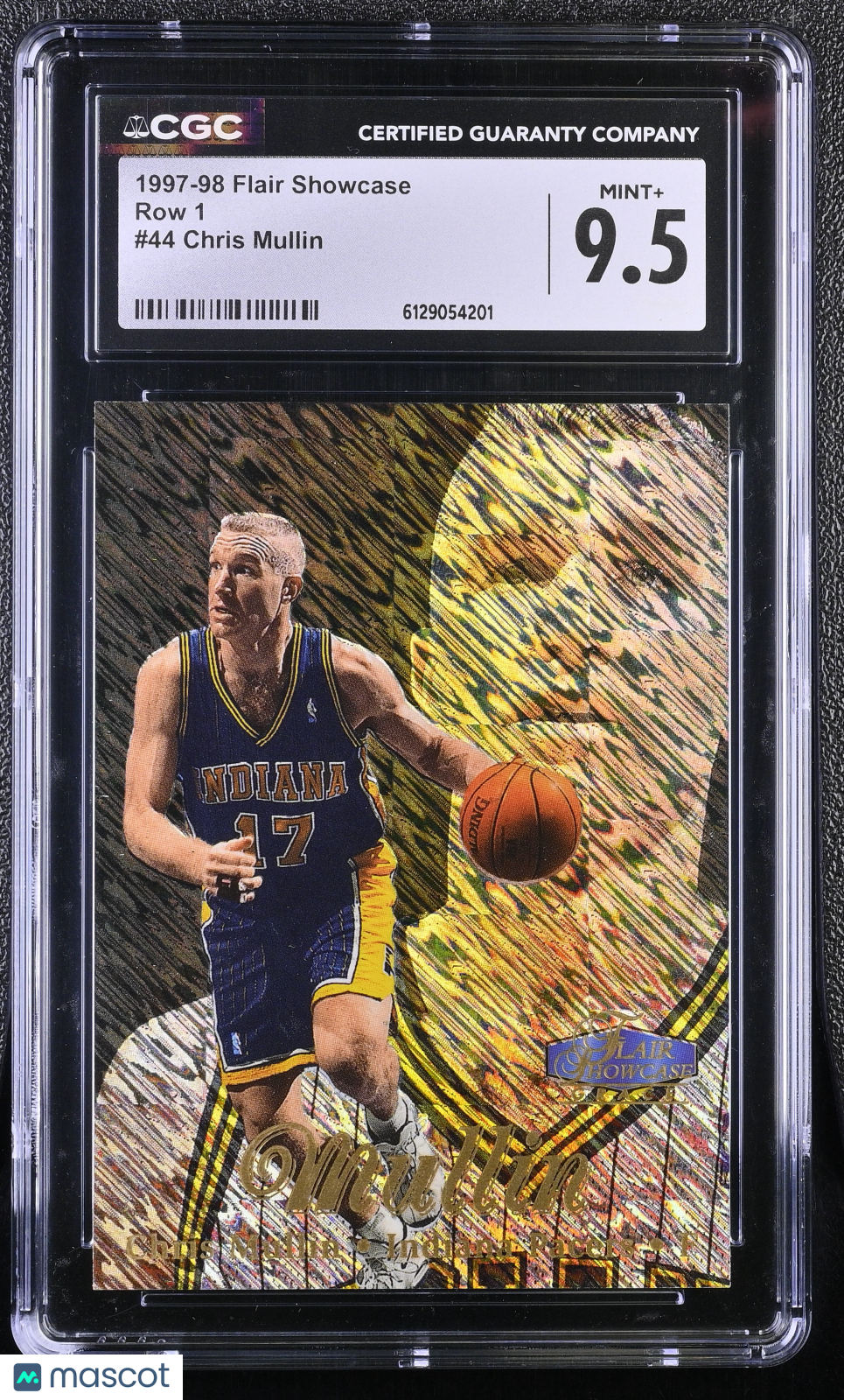 1997-98 Flair Showcase Chris Mullin Row 1 #44 CGC 9.5 Indiana Pacers