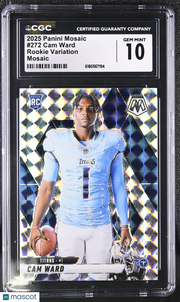 2025 Panini Mosaic Cam Ward Rookie Variation Mosaic Rookie #272 CGC 10 Titans