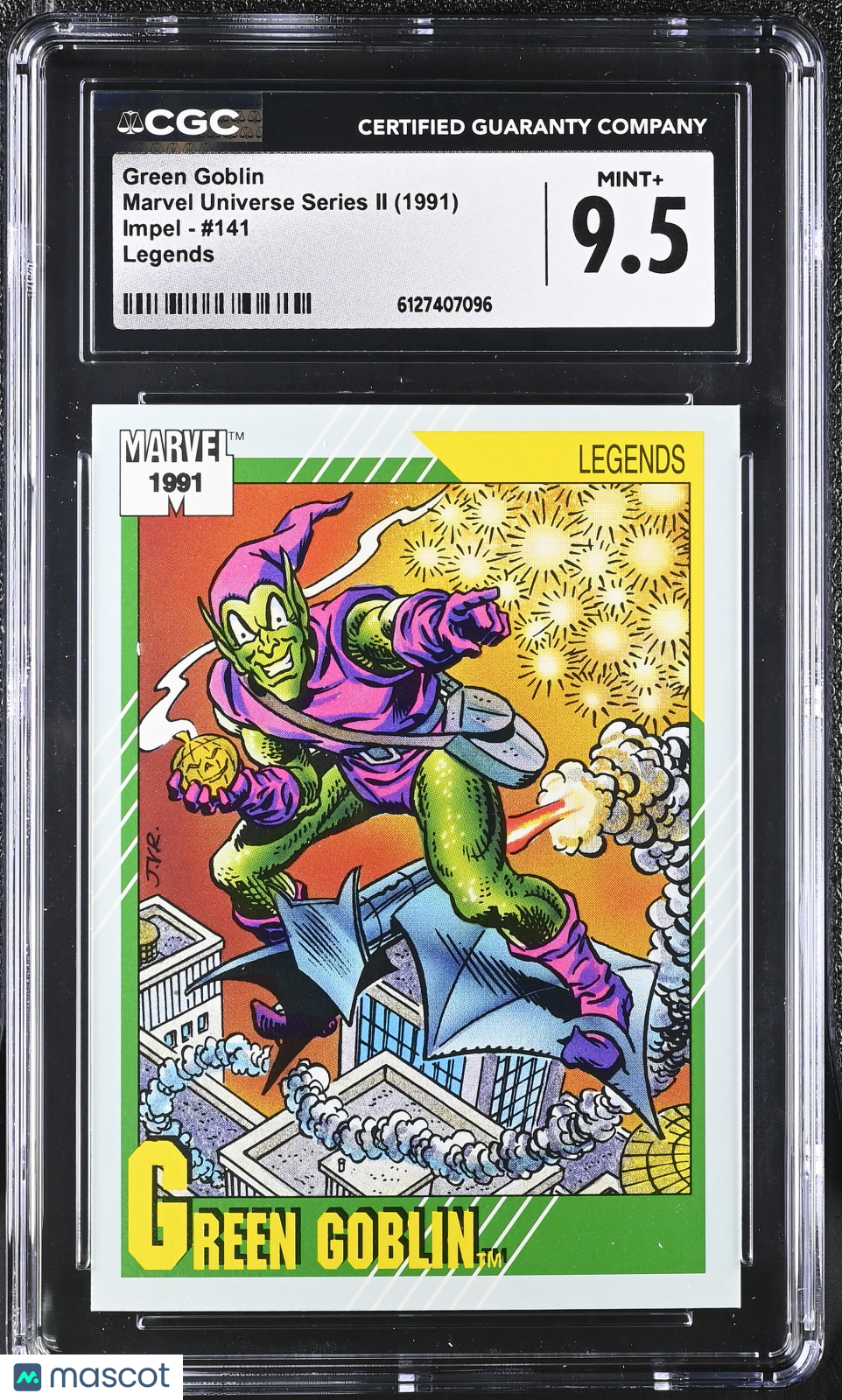 1991 Impel Marvel Universe Series II Green Goblin #141 Legends CGC 9.5