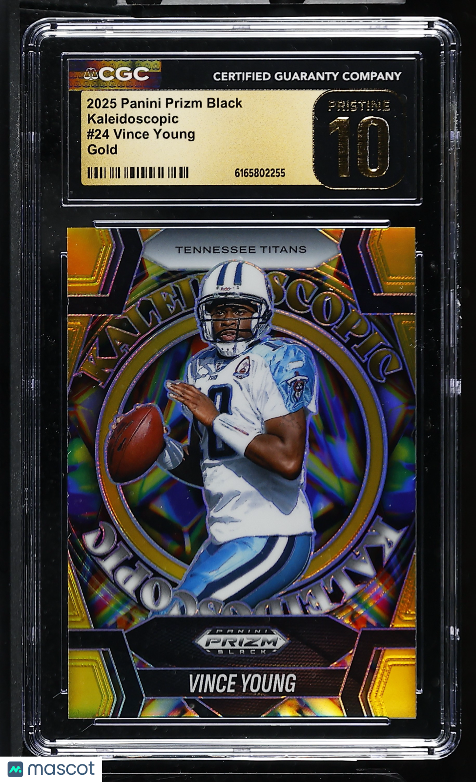 2025 Prizm Black Vince Young Gold /10 Kaleidoscopic #24 CGC 10 Pristine Titans