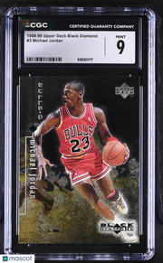 1998-99 Upper Deck Black Diamond Michael Jordan #3 CGC 9 Chicago Bulls