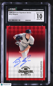 1998 Donruss Signature Series Billy Wagner Auto CGC 10 Houston Astros