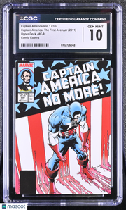 2011 Upper Deck Captain America: The First Avenger #C-9 Comic Covers CGC 10