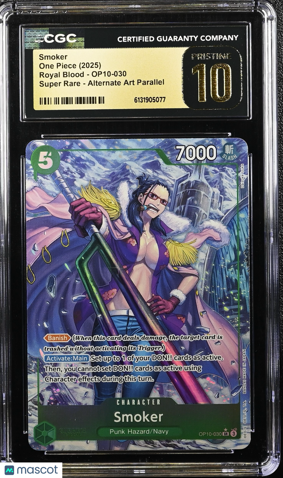 2025 One Piece Royal Blood Smoker Alternate Art CGC 10 #OP10-030 Pristine