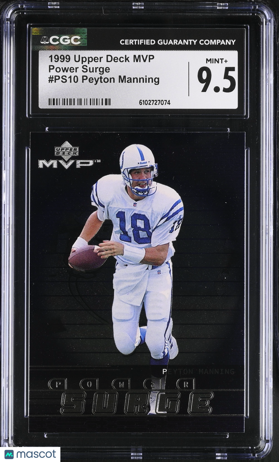 1999 Upper Deck MVP Peyton Manning Power Surge #PS10 CGC 9.5 Indianapolis Colts
