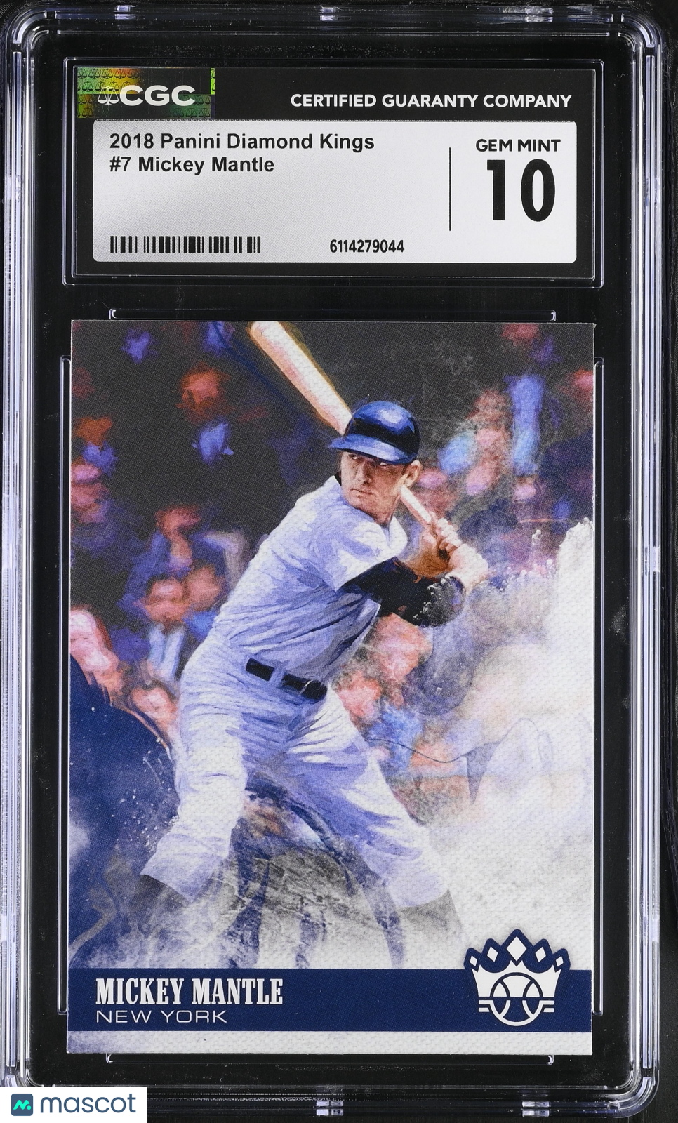 2018 Panini Diamond Kings Mickey Mantle #7 CGC 10 New York Yankees