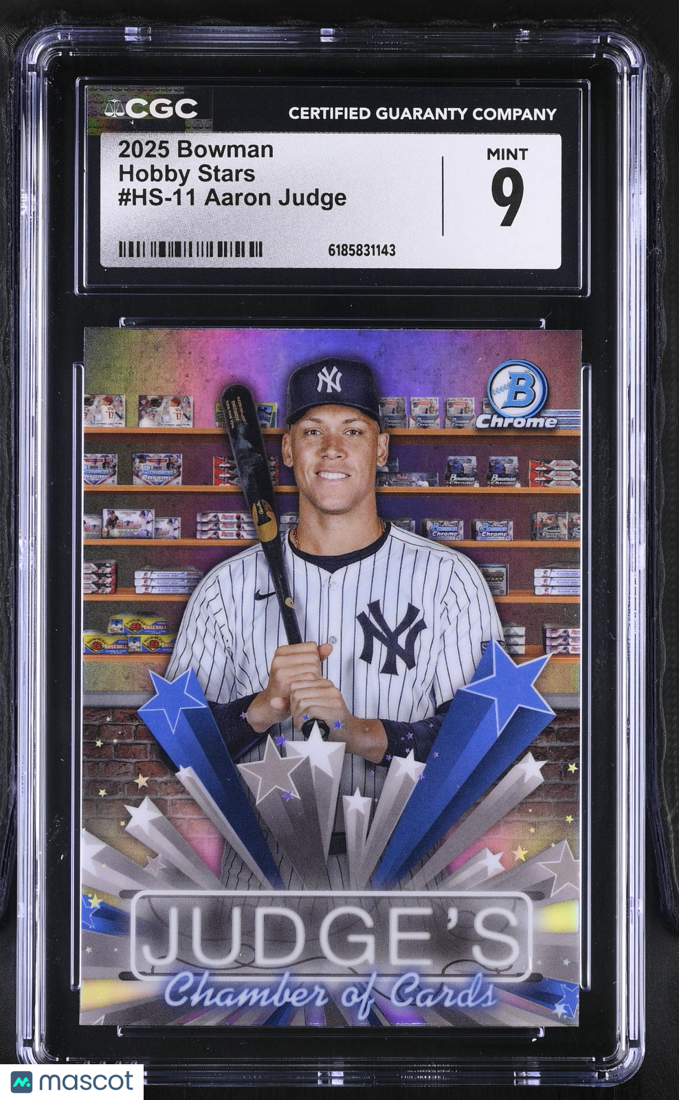 2025 Bowman Aaron Judge Hobby Stars #HS-11 CGC 9 New York Yankees