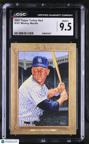 2007 Topps Turkey Red Mickey Mantle #167 CGC 9.5 New York Yankees